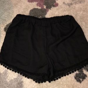 Brandy Melville Black flowy shorts